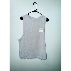 HYPR WEAR Mens Muscle Tank Top Sleeveless Gray Gym Workout Fitness Casual